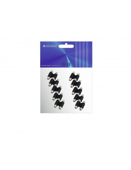 OMNITRONIC Adapter 2xRCA(F)/2xRCA(F) 10x
