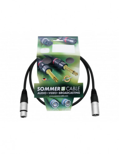 SOMMER CABLE XLR cable 3pin 0.9m bk...