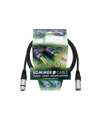 SOMMER CABLE XLR cable 3pin 1.5m bk...