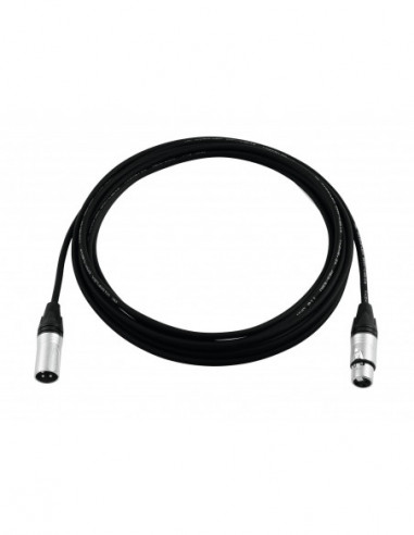 PSSO DMX cable XLR 3pin 0,5m bk Neutrik
