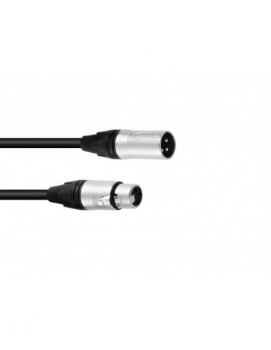 PSSO DMX cable XLR 3pin 1.5m bk Neutrik