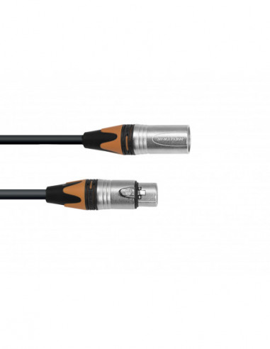 PSSO DMX cable XLR COL 3pin 3m bk Neutrik