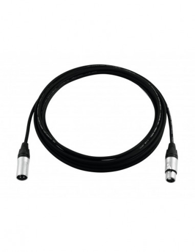 PSSO DMX cable XLR 3pin 5m bk Neutrik