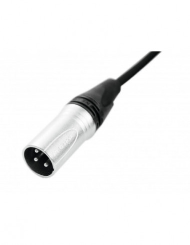 PSSO DMX cable XLR 3pin 10m bk Neutrik