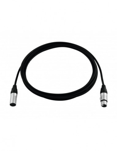 PSSO DMX cable XLR 5pin 0,5m bk Neutrik