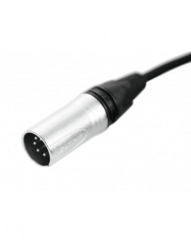 PSSO DMX cable XLR 5pin 0,5m bk Neutrik