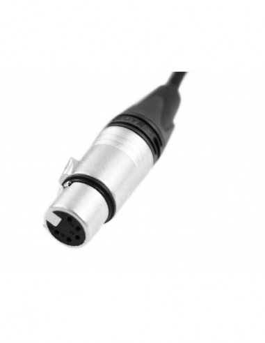 PSSO DMX cable XLR 5pin 0,5m bk Neutrik