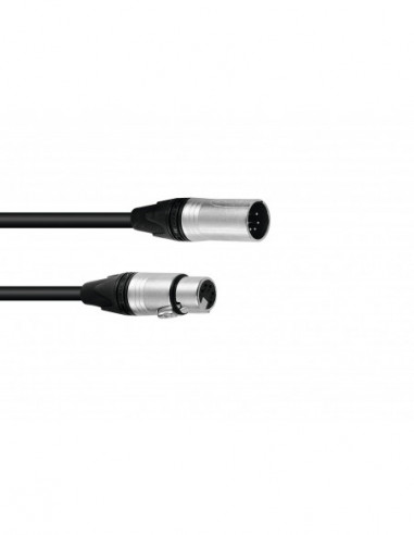 PSSO DMX cable XLR 5pin 3m bk Neutrik