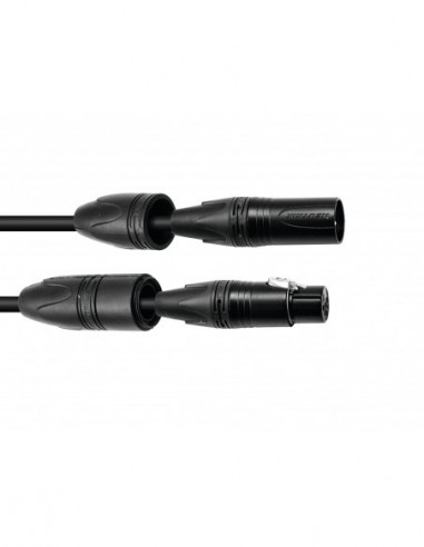 PSSO DMX cable IP65 3pin 1.5m bk