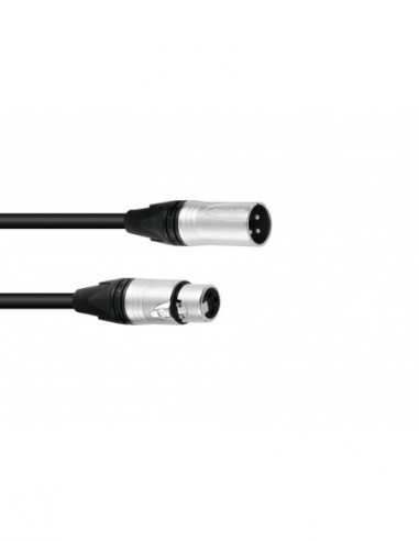 PSSO XLR cable 3pin 3m bk Neutrik