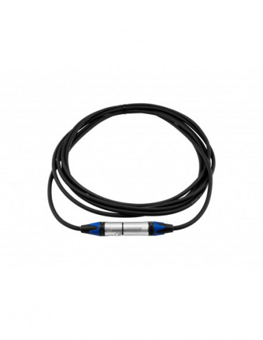 PSSO XLR cable COL 3pin 5m bk Neutrik