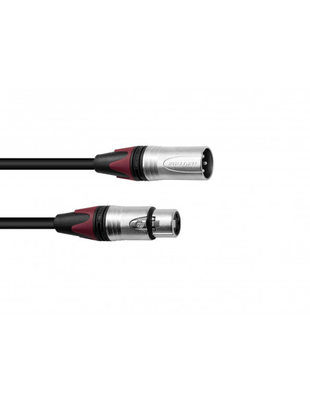 PSSO XLR cable COL 3pin 7.5m bk Neutrik