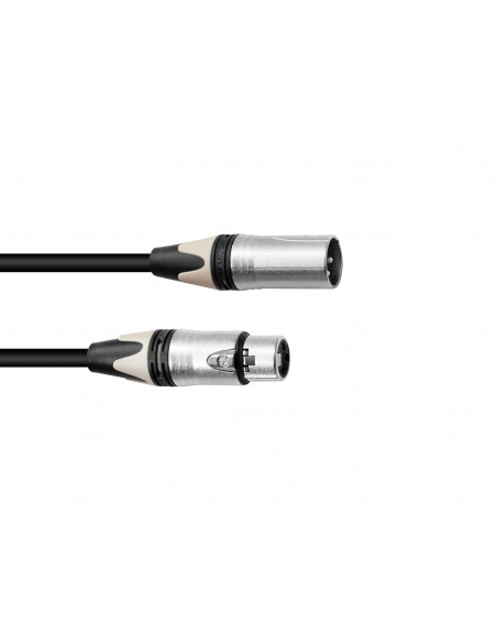 PSSO XLR cable COL 3pin 15m bk Neutrik
