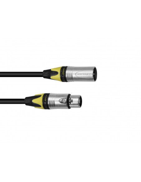 PSSO XLR cable COL 3pin 20m bk Neutrik