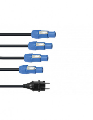 EUROLITE P-Con power cable 1-4, 3x2,5mm²