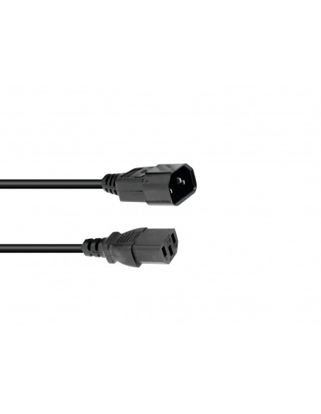 OMNITRONIC IEC Extension 3x0.75 1.5m bk