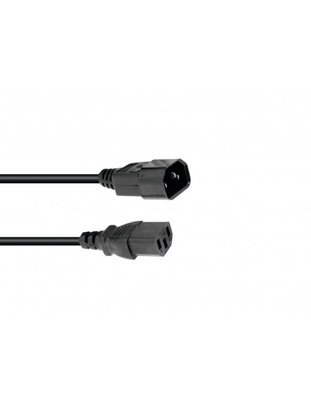 OMNITRONIC IEC Extension 3x1.0 1m bk