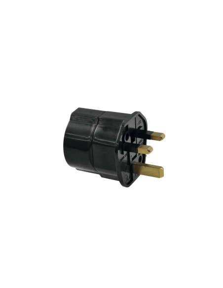 OMNITRONIC Adapter EU/UK plug 13A bk