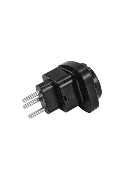 OMNITRONIC Adapter EU/CH Plug 10A bk