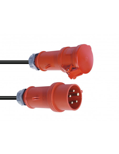 PSSO CEE Extension 16A 5x2.5 25m red