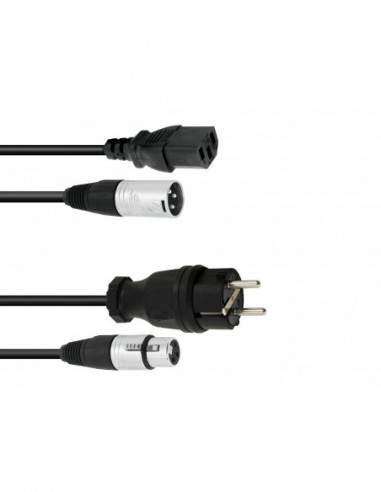 PSSO Combi Cable Safety Plug/XLR 20m