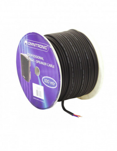 OMNITRONIC Speaker cable 2x2.5 100m bk durable