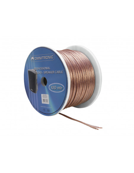 OMNITRONIC Speaker cable 2x2.5 100m clear
