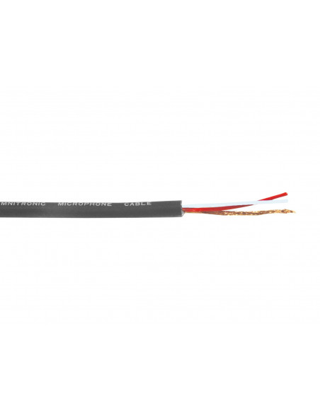 OMNITRONIC Microphone cable 2x0.22 100m bk