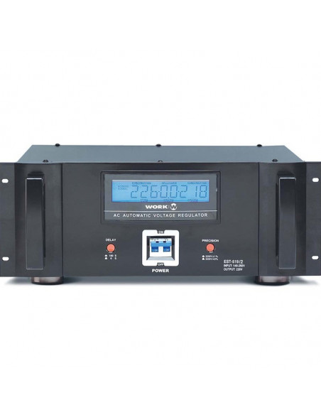 WORK EST519/2 - Estabilizador de Tensão 22A 5000W Rack19"