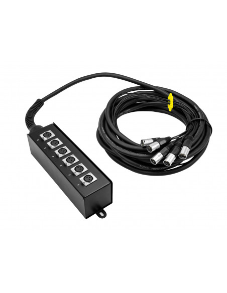 OMNITRONIC Multicore Stagebox MUS-610 6IN 10m