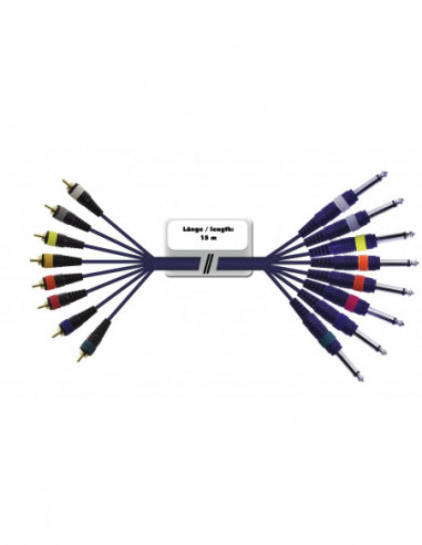 OMNITRONIC Snake cable 8xRCA/8xJack...