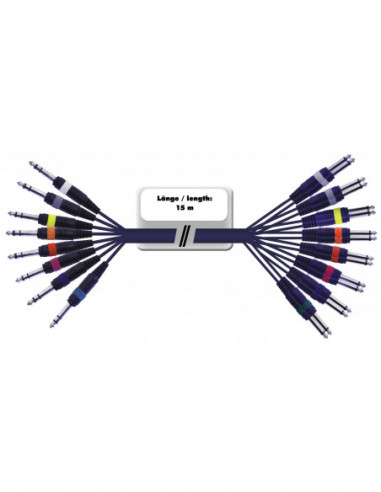 OMNITRONIC Snake cable 8xJack/16xJack...
