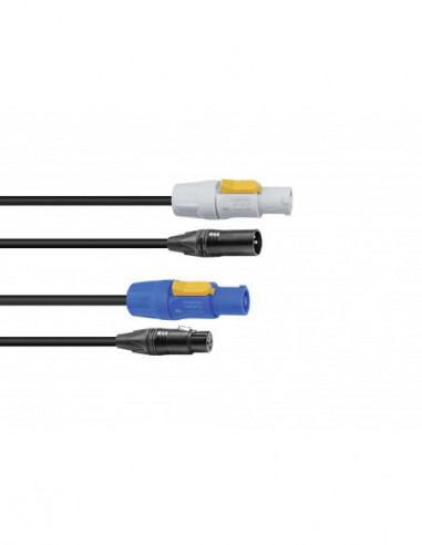 SOMMER CABLE Combi Cable DMX PowerCon/XLR 2.5m