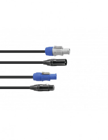 SOMMER CABLE Combi Cable DMX PowerCon/XLR 10m