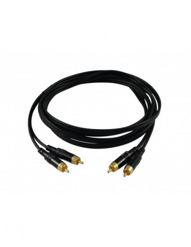 SOMMER CABLE RCA cable 2x2 0.5m bk Hicon