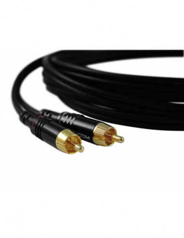 SOMMER CABLE RCA cable 2x2 1m bk Hicon