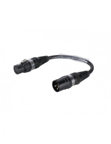 SOMMER CABLE Adaptercable 3pin XLR(M)/5pin XLR(F) bk