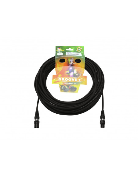 SOMMER CABLE DMX cable XLR 3pin 25m bk Hicon