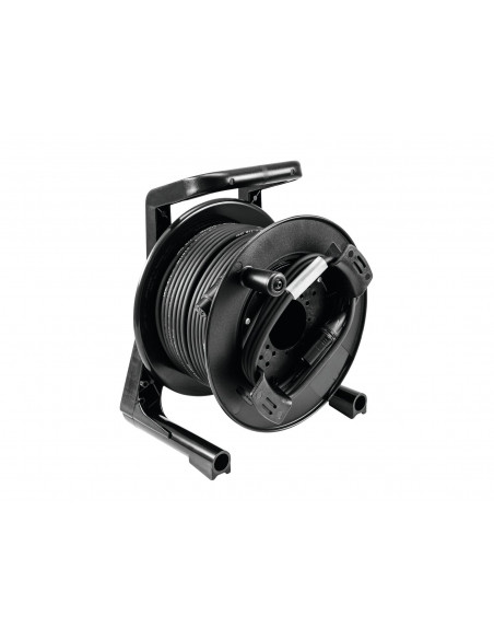PSSO DMX cable drum XLR 30m bk Neutrik 2x0.22