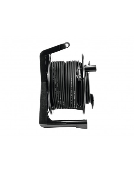 PSSO DMX cable drum XLR 30m bk Neutrik 2x0.22