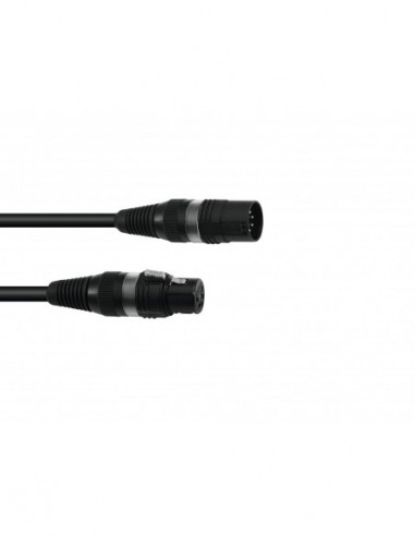 SOMMER CABLE DMX cable XLR 5pin 1.5m bk Hicon