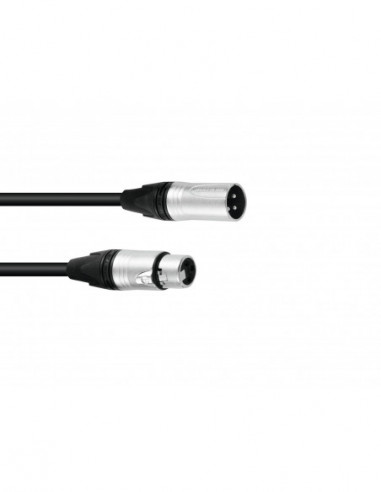 SOMMER CABLE DMX cable XLR 3pin 1.5m bk Neutrik