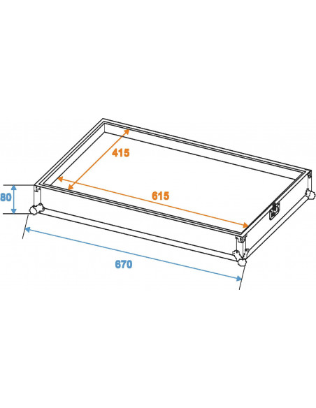 ROADINGER Transportcase for Effect Pedals EF-2