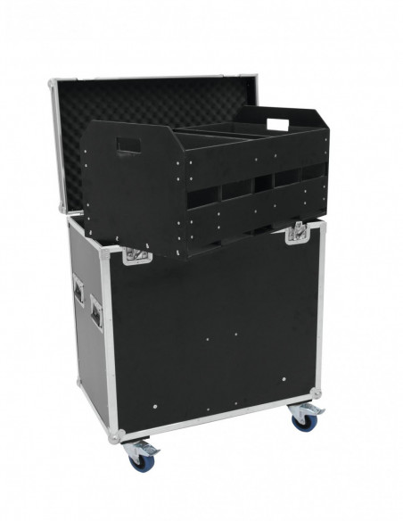 ROADINGER Flightcase 8x Audience Blinder 2xCOB