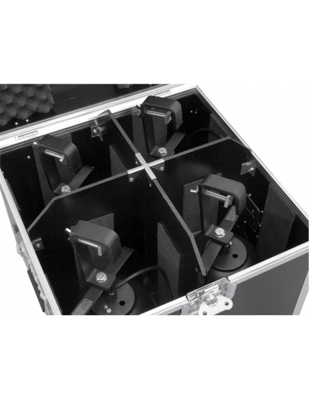 ROADINGER Flightcase 4x PAR-56 Spot long Clamp