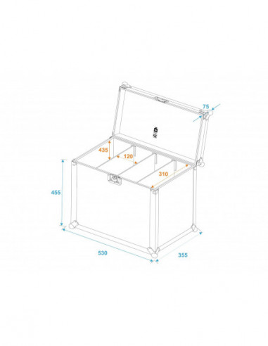 ROADINGER Flightcase 4x SLS Size L