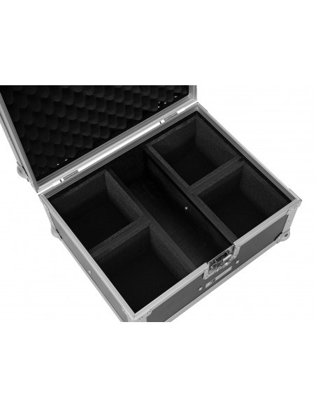 ROADINGER Flightcase EC-AU4 4x AKKU UP 4 QCL Spot QuickDMX