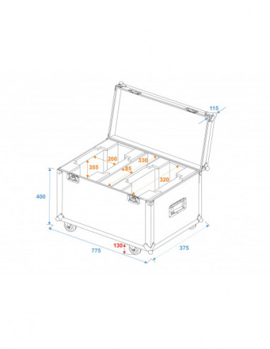 ROADINGER Flightcase 2x...