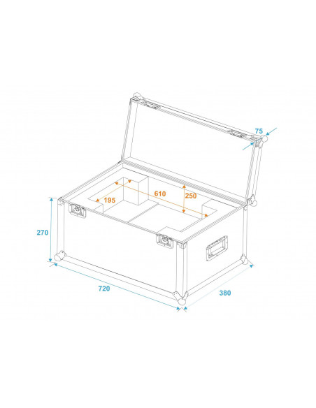 ROADINGER Flightcase SL-160/SL-350