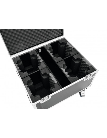 ROADINGER Flightcase 4x TMH FE-600 with wheels